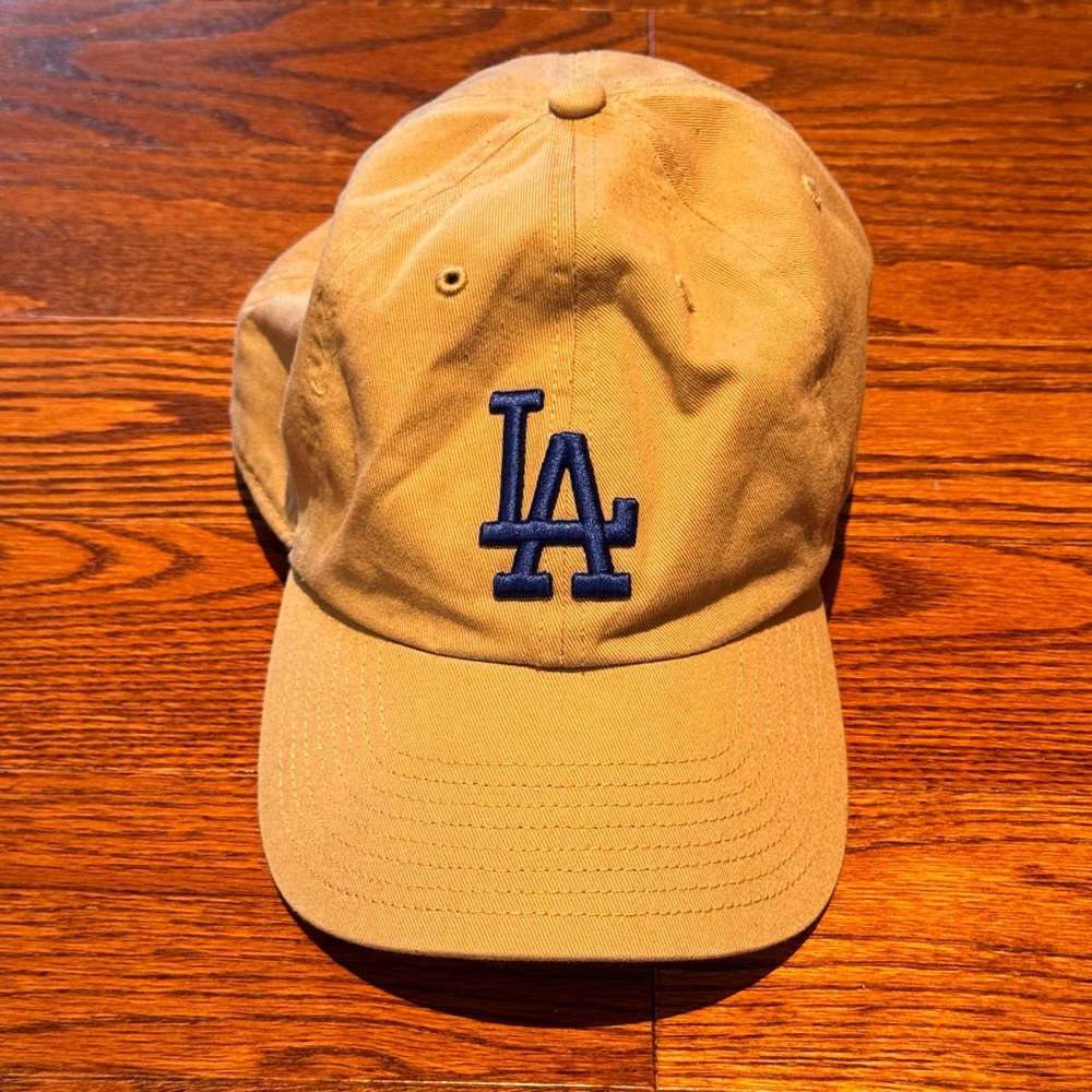 LA Dodgers Baseball Cap Tan/Blue